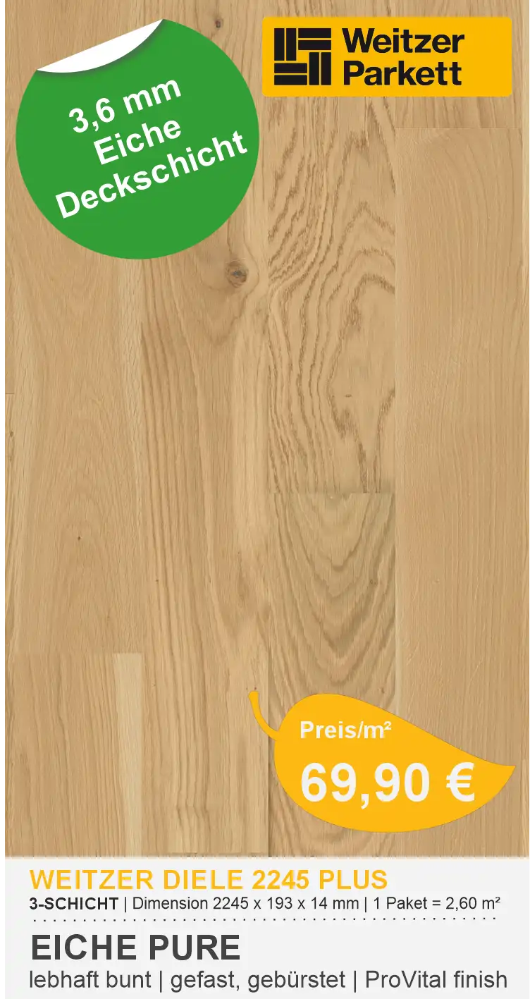 2245 PLUS_Eiche Pure lebhaft bunt_Pro Vital finish